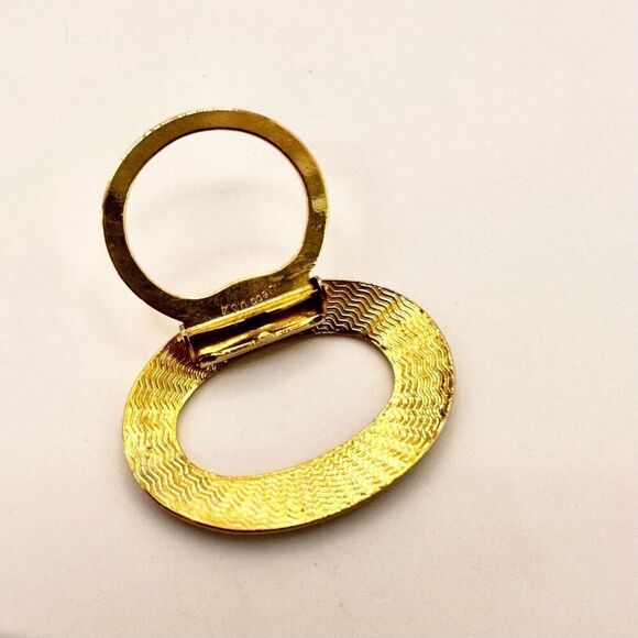 Leiba USA gold tone scarf clip - Picture 2 of 6